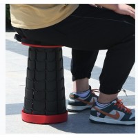 Scaun Telescopic Pliabil pentru Camping si Pescuit, Portabil, Sustine 150 kg, ABS