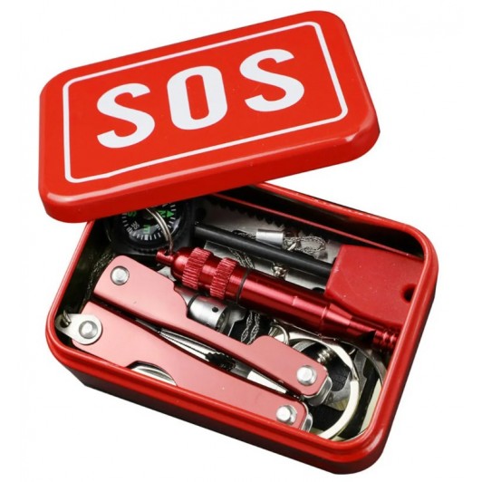 Kit supravietuire multifunctional, pentru Camping, Drumetii, Aventuri in aer liber