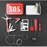 Kit supravietuire multifunctional, pentru Camping, Drumetii, Aventuri in aer liber