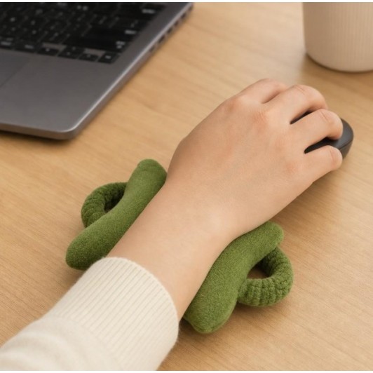 Suport de Mana, pentru Mouse, Pernuta pentru Incheietura, cu Banda Elastica, 7.5 x 7 cm