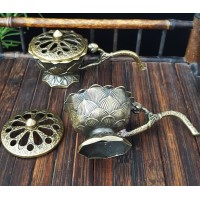 Suport de Tamaiat, din Aliaj de Zinc, Model Lotus, Ignifug, 9.7 x 4.8 x 4.7 cm
