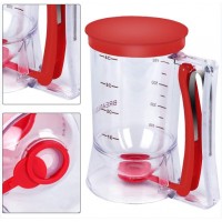 Dispenser de aluat pentru prajituri, din plastic, maner cu arc, 900 ml, 18.5x11 cm, rosu Dispenser de aluat pentru prajituri, din plastic, maner cu arc, 900 ml, 18.5x11 cm, rosu
