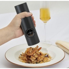 Rasnita electrica, pentru condimente si cafea, cutit macinare din Otel Inoxidabil,  18x5.5 cm, negru
