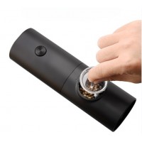 Rasnita electrica, pentru condimente si cafea, cutit macinare din Otel Inoxidabil,  18x5.5 cm, negru