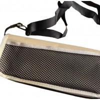 Scaun Taburet Pliabil pentru Camping, Pescuit, din Panza Oxford si Cadru Metalic, 26x24x24 cm