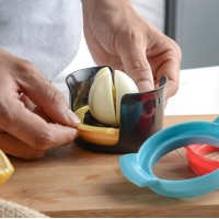 Set feliator 3 in 1 multifunctional, pentru oua/fructe, PP/otel inoxidabil, 9 x 10.5 x 5.5 cm