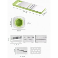 Razatoare multifunctionala, 7 Piese, pentru taierea si maruntirea legumelor, uz casnic, Inox/ABS Razatoare multifunctionala, 7 Piese, pentru taierea si maruntirea legumelor, uz casnic, Inox/ABS
