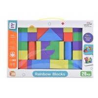 Set Cuburi constructii moi din Spuma EVA, 29 piese