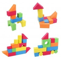 Set Cuburi constructii moi din Spuma EVA, 29 piese
