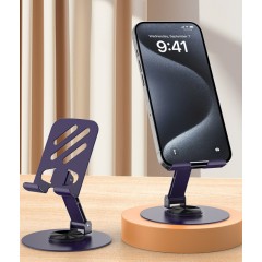 Suport rotativ pentru telefon, metalic, pliabil, design modern, multifunctional,10.5x9x9cm, 80 g Suport rotativ pentru telefon, metalic, pliabil, design modern, multifunctional,10.5x9x9cm, 80 g