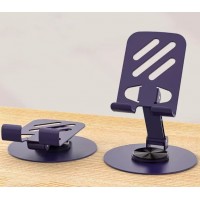 Suport rotativ pentru telefon, metalic, pliabil, design modern, multifunctional,10.5x9x9cm, 80 g