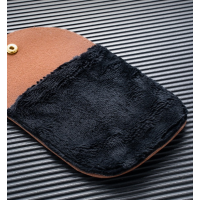 Manusa de Lustruit Pantofii, 18.2 x 12 x 10.8 cm, Imitatie de Lana, Maro