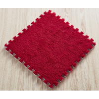 Covor din spuma pufos, puzzle rosu, 10 piese, 30x30x1 cm Covor din spuma pufos, puzzle rosu, 10 piese, 30x30x1 cm