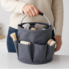 Geanta Cos portabila, 17L, Buzunare Exterioare, Cos Picnic, Cos Plaja, Cos Curatenie