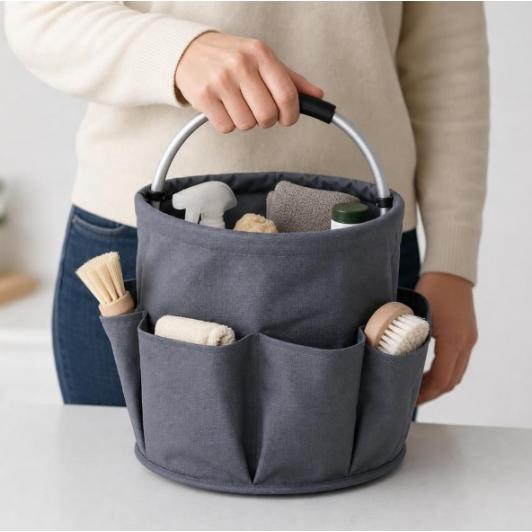 Geanta Cos portabila, 17L, Buzunare Exterioare, Cos Picnic, Cos Plaja, Cos Curatenie