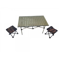 Set masa camping de 95x50x50 si 2 scaune fara spatar