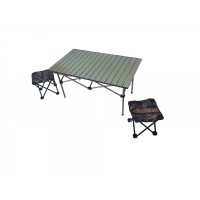 Set masa camping de 95x50x50 si 2 scaune fara spatar