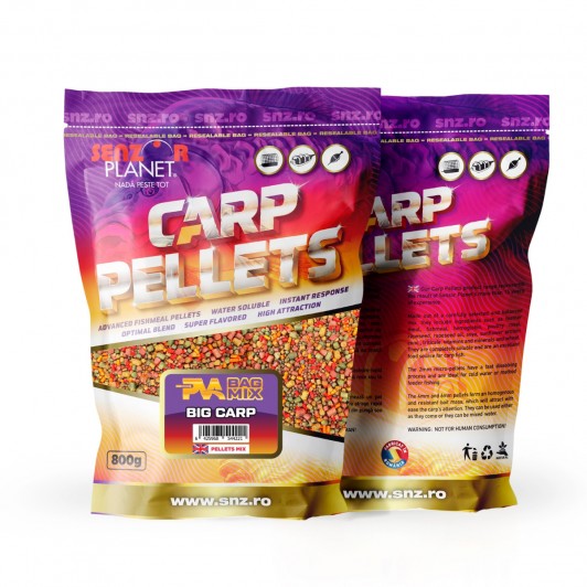 Nada pentru pescuit PVA BAG MIX BIG CARP (MIX CULORI) 800g