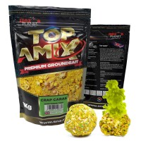 Set Penar 4 avertizori + Stație East Shark Nada pentru pescuit TOP AMIX CRAP CARAS (GALBEN) 1kg