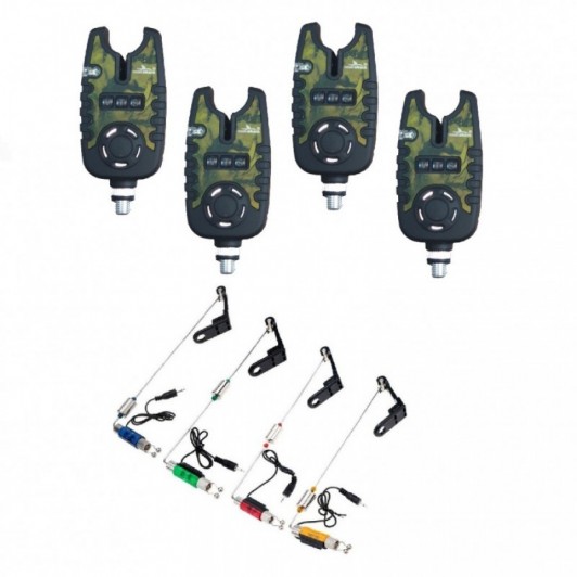 Kit 4 Senzori EastShark  Camouflage TLI-22 cu 4 Swingeri Cilindrici pe 4 culori