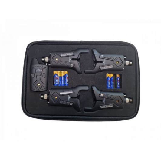 Set 4 avertizoare cu statie Eastshark SP09 pentru pescuit la feeder