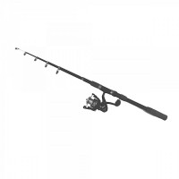 Set Lanseta telescopica de 2, 1m cu mulineta CFC 2000 si fir de 0.18mm de 150m si nada AMIX