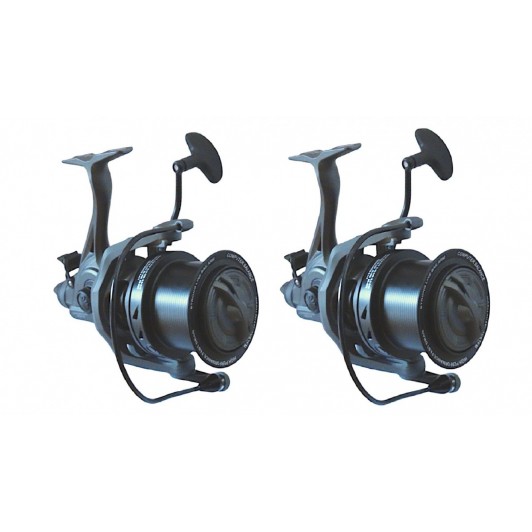 Set 2 Mulineta East Shark Commander Carp 10000 FS cu Baitrunner de ultima generație 2025