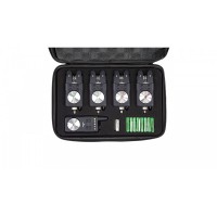 Set Eastshark cu 4 Avertizori SP01 + Stație Pescuit Crap, Semnal Rapid, LED Noapte, Control Complet