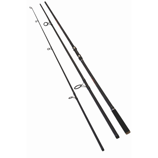 Lansetă pentru pescuit la crap din carbon, 3,9 m, 3 segmente, 3,75 lbs, inel plecare 40 mm, 400 g