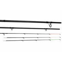 Lanseta Feeder Ajustabilă 3.3–3.9 m, 180 g, 3 Tronsoane, 11 Inele, Carbon, 320 g, 3 Vârfuri, Husă