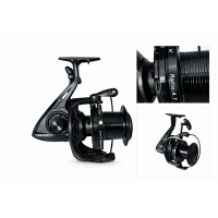 Pachet 2 Mulinete Crap Shark 12000 Long Cast, 6+1 Rulmenți, Raport 4.7:1