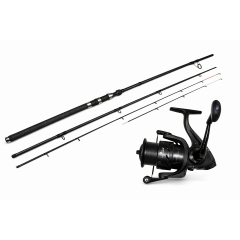 Pachet Feeder Profesional 3.6–4.1 m Carbon 180 g + Mulineta BLACK EAGLE 6000 Long Cast Pachet Feeder Profesional 3.6–4.1 m Carbon 180 g + Mulineta BLACK EAGLE 6000 Long Cast
