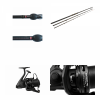 Pachet Feeder Profesional 3.3–3.9 m Carbon 180g + Mulineta EastShark Superior PRO 5500 Worm Shaft