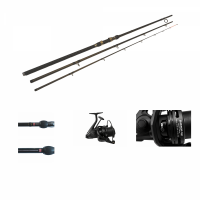 Pachet Feeder Profesional 3.3–3.9 m Carbon 180g + Mulineta EastShark Superior PRO 5500 Worm Shaft