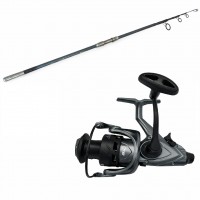 Set Pescuit Crap TELE Carp 3.90 m Carbon + Mulineta EastShark BAIT MASTER 6000 Baitrunner, Long Cast