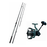 Set Feeder Lanseta Carbon 3.90 m 120-180 g + Mulineta AION Feeder 6000 Long Cast, 10+1 rulmenti