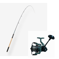 Set Feeder Lanseta Carbon 3.90 m 120-180 g + Mulineta AION Feeder 6000 Long Cast, 10+1 rulmenti