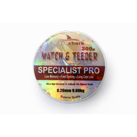 Fir feeder 0.20 East Shark Specialist Pro 300m – lanseuri lungi, scufundare rapidă