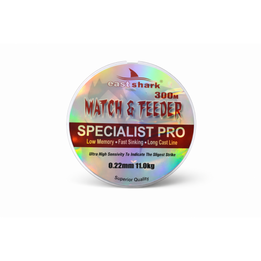 Fir feeder 0.22 mm East Shark Specialist Pro 300m – rezistență mare, lanseuri lungi Fir feeder 0.22 mm East Shark Specialist Pro 300m – rezistență mare, lanseuri lungi