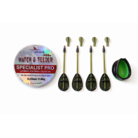 Set Pescuit Feeder Complet – Fir 0.22mm East Shark + Method Feeder 30g 40g 50g 60g + Matriță