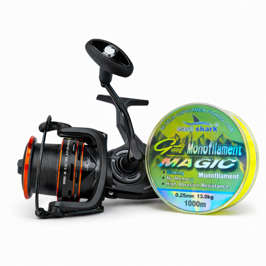 Set Pescuit Crap Somn – Mulineta 8000 Baitrunner Long Cast + Fir Monofilament 0.25mm 1000m 13kg Set Pescuit Crap Somn – Mulineta 8000 Baitrunner Long Cast + Fir Monofilament 0.25mm 1000m 13kg
