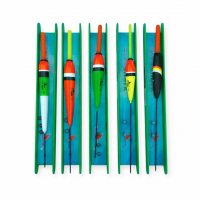 Pachet Pescuit la Plută Suport Undiță 40cm Reglabil 5Linii Echipate Penar 40Ace Set Ace 20 Buc