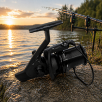 Mulinetă Crap Big Pit 12000, 9+1 Rulmenți, Raport 4.1:1, Tambur Aluminiu Long Cast