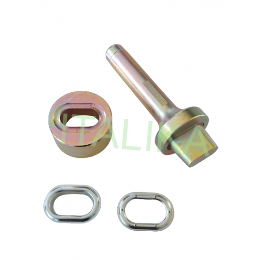 Presa Stanta Capsator otel turnat de montat Capse Ovale 42mmx22mm pe Folia transparenta, ITALIKA