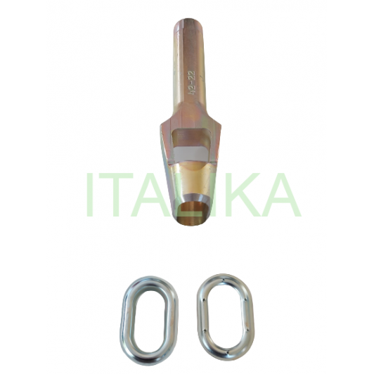 Preducea manuala decupare gauri ovale 42mmx22 mm montare capse ovale pe Folia transparenta, ITALIKA