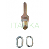 Preducea manuala decupare gauri ovale 42mmx22 mm montare capse ovale pe Folia transparenta, ITALIKA