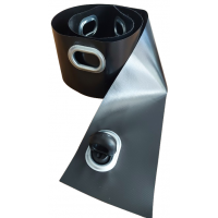 Banda NEAGRA PVC 5 cm x 30 mt intarire margini folie transparenta terase anti UV