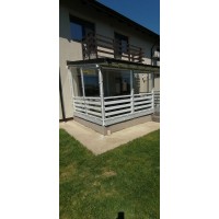 Fermoar pe Banda ALBA 10 cm x 2,25 metri, cursor metal, doi tragatori, pentru folia transparenta