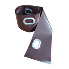 Banda MARO 10 cm x 30 mt cu 76 Capse Ovale  MONTATE intarire margini Folie transparenta cristal