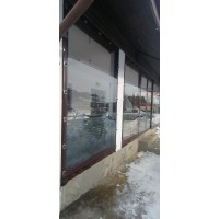 Banda MARO 10 cm x 30 mt cu 76 Capse Ovale  MONTATE intarire margini Folie transparenta cristal